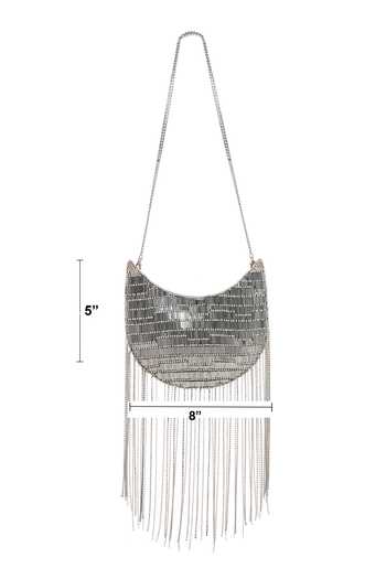 Shop_APT FOREVER_Silver Twirl And Tassel Clutch Bag _Online_at_Aza_Fashions