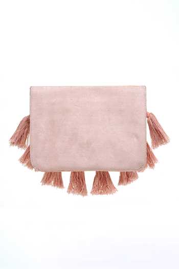 Buy_APT FOREVER_Peach Flora Swing Clutch Bag _Online_at_Aza_Fashions