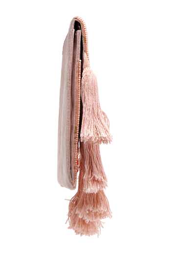 APT FOREVER_Peach Flora Swing Clutch Bag _at_Aza_Fashions