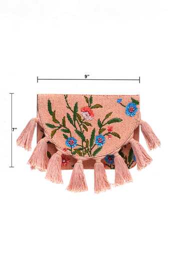 Shop_APT FOREVER_Peach Flora Swing Clutch Bag 