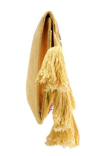 Buy_APT FOREVER_Yellow Flora Swing Clutch Bag 