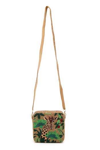 APT FOREVER Gold Giraffe Clutch Bag Online at Aza Fashions APT FOREVER_Gold Giraffe Clutch Bag _Online_at_Aza_Fashions
