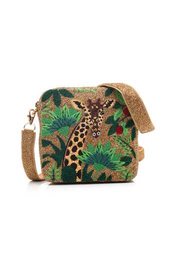APT FOREVER Gold Giraffe Clutch Bag at Aza Fashions APT FOREVER_Gold Giraffe Clutch Bag _at_Aza_Fashions