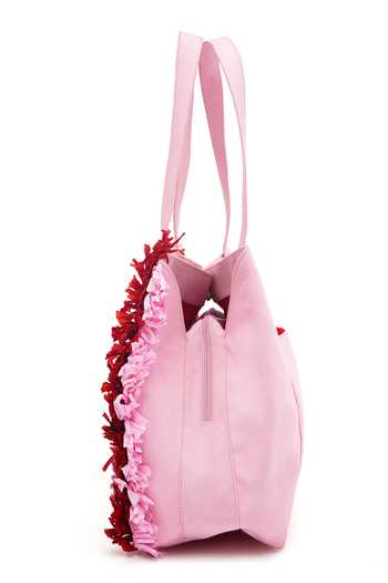 Shop APT FOREVER Pink Juicy Watermelon Tote Bag Online at Aza Fashions Shop_APT FOREVER_Pink Juicy Watermelon Tote Bag _Online_at_Aza_Fashions