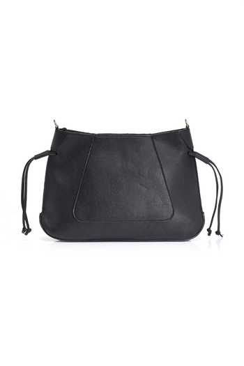 APT FOREVER_Black Velvet Sting Cross Body Bag _Online_at_Aza_Fashions