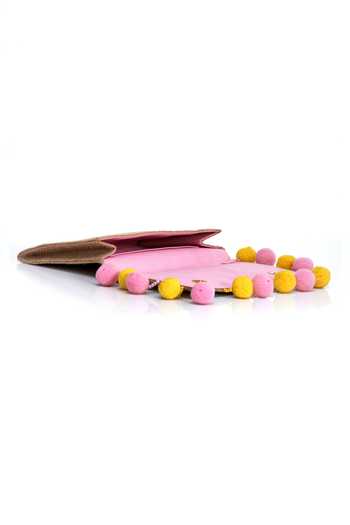 APT FOREVER Pink Flowery Fun Clutch Bag Online at Aza Fashions APT FOREVER_Pink Flowery Fun Clutch Bag _Online_at_Aza_Fashions