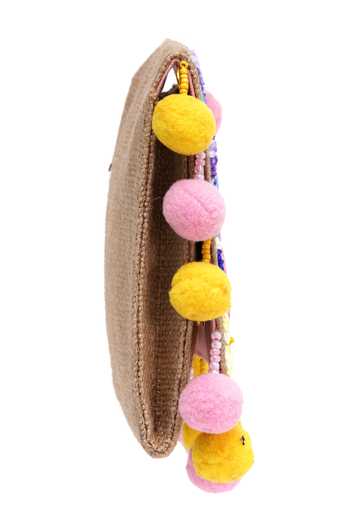Shop APT FOREVER Pink Flowery Fun Clutch Bag Online at Aza Fashions Shop_APT FOREVER_Pink Flowery Fun Clutch Bag _Online_at_Aza_Fashions