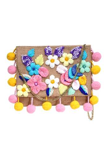 APT FOREVER Flowery Fun Clutch Bag 