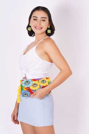 Buy_APT FOREVER_Pink Flowery Eyes Clutch Bag 