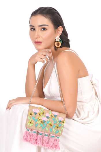 Buy_APT FOREVER_Pink Clutch Bag _Online_at_Aza_Fashions