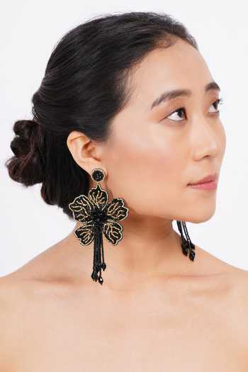 APT FOREVER Flora Fleur Embroidered Earrings 