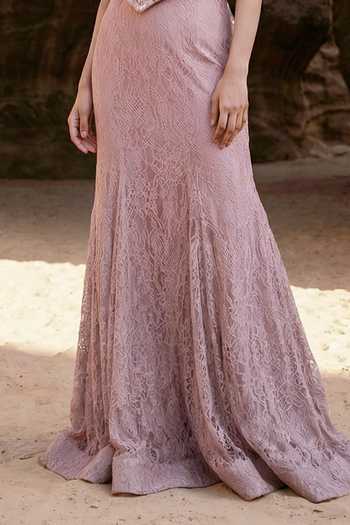 Buy_Ruceru_Pink Silk, Satin, Lace V-neck Work Top Skirt Set _Online_at_Aza_Fashions