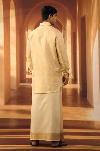 Vivek Karunakaran Kanjeevaram Muhurtham Kurta 