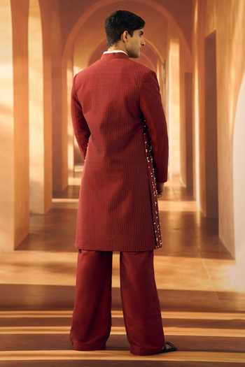 Vivek Karunakaran Merlot Korean Pant 