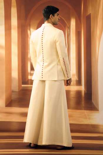 Vivek Karunakaran Jute Linen Ceremonial Blazer 
