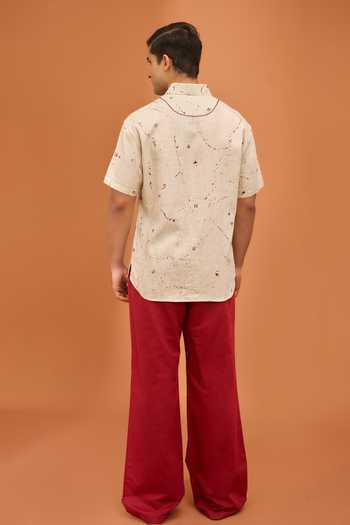 Vivek Karunakaran Script & Splatter Shirt 