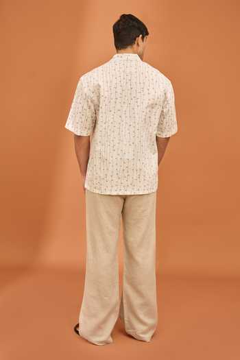 Vivek Karunakaran Kodi Print Earthgrain Shirt 