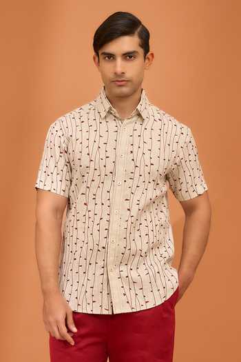 Vivek Karunakaran Kodi Print Sundown Shirt 