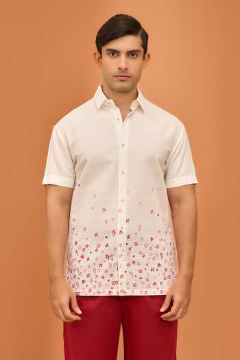 Vivek Karunakaran Drifting Script Shirt 