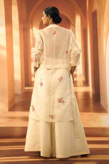 Vivek Karunakaran Flower Embroidered Jacket 