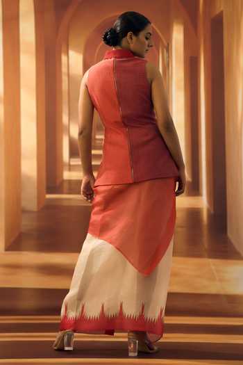 Vivek Karunakaran Thread Embroidered Waistcoat 