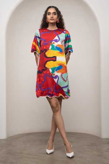 Advait Alya Printed Shift Dress