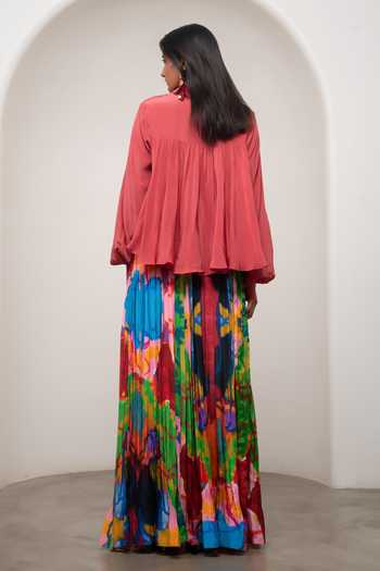 Advait Sena Gathered Top & Skirt 
