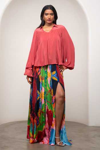 Advait Sena Gathered Top & Skirt 