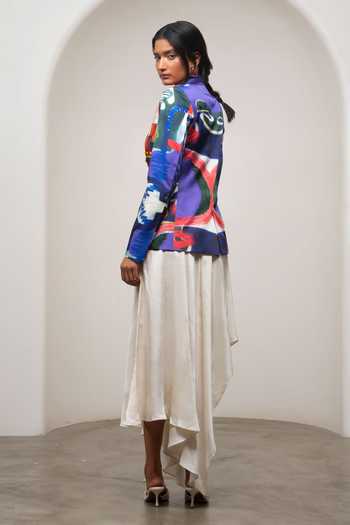 Advait Varen Printed Blazer & Skirt Set 