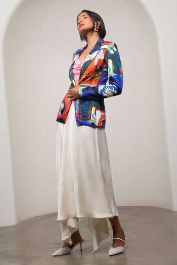 Advait Varen Printed Blazer & Skirt Set 