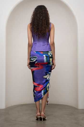 Advait Varen Peplum Top & Skirt Set 