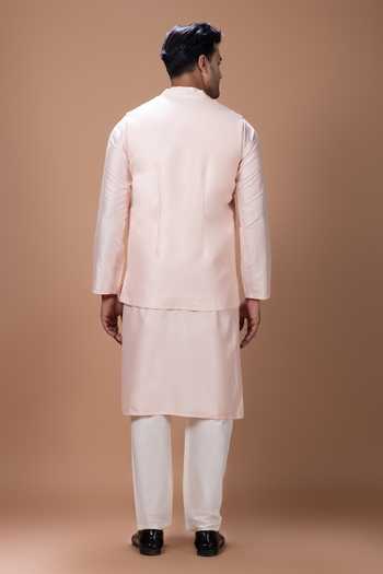 Priyanka Haralalka Cotton Silk Bundi Kurta Set 