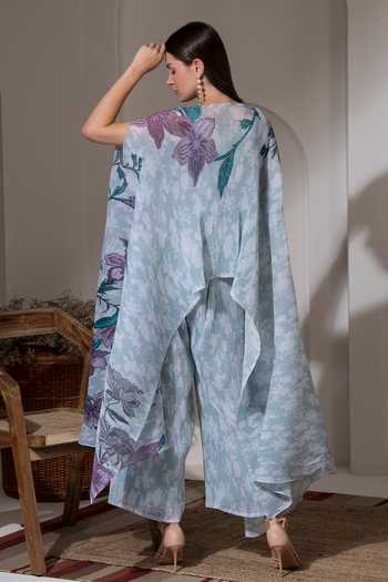 Preeti Mehta Bloom Print Kaftan & Pant Set 