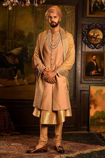 Punit Arora Zardozi Embroidered Sherwani & Kurta Set 