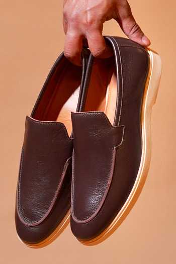 Dmodot Brown Bruno Classico Leather Loafers Online at Aza Fashions Dmodot_Brown Bruno Classico Leather Loafers _Online_at_Aza_Fashions