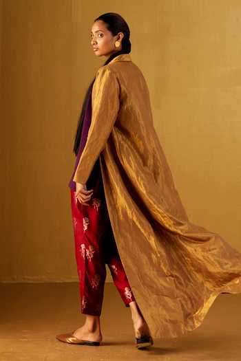 Shorshe Clothing Afghan Handloom Tissue Jacket 