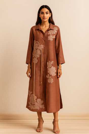 Nikita Vishakha Modern Patchwork Embroidered Dress 