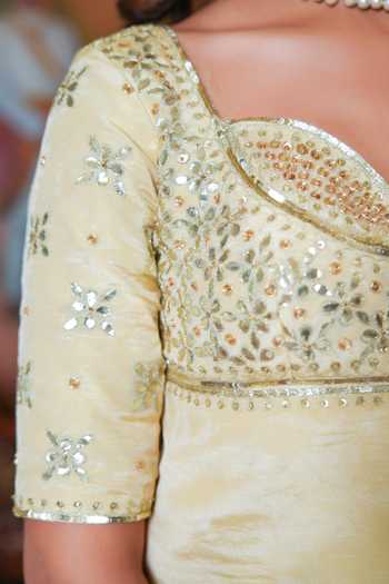 Shop Pomcha Jaipur Gold Silk Sweetheart Neck Mehfil Sunehri Gota Patti Karigari Lehenga Set Online at Aza Fashions Shop_Pomcha Jaipur_Gold Silk Sweetheart Neck Mehfil Sunehri Gota Patti Karigari Lehenga Set _Online_at_Aza_Fashions