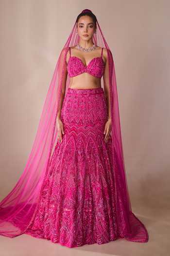 Rachit Khanna Embellished Lehenga & Bustier Set 