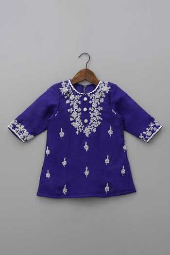 Buy_Rage Attire-Sweta Saria_Purple Silk, Bemberg Pearl Work Kurta And Sharara Set _Online_at_Aza_Fashions