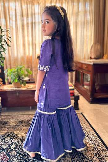 Rage Attire-Sweta Saria Pearl Work Kurta & Sharara Set 