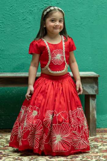 Rage Attire-Sweta Saria Flower Sutta & Bullion Lehenga With Top 