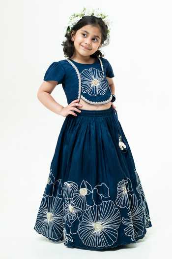 Rage Attire-Sweta Saria Flower Sutta & Bullion Lehenga With Top 