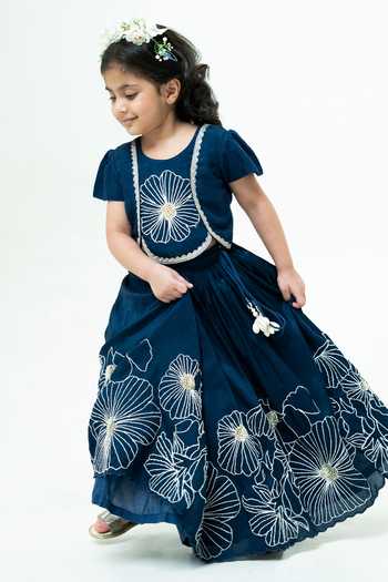 Rage Attire-Sweta Saria Flower Sutta & Bullion Lehenga With Top 