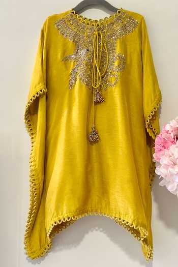 Rage Attire-Sweta Saria Bird Zardozi Work Kaftan 