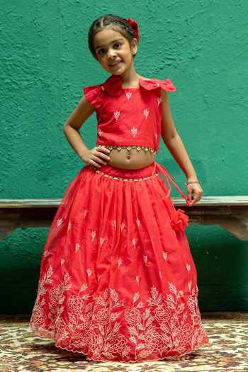 Rage Attire-Sweta Saria Grace In Every Thread Work Lehenga & Blouse Set 