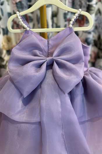 Rage Attire-Sweta Saria Organza Flower Bloom Dress 