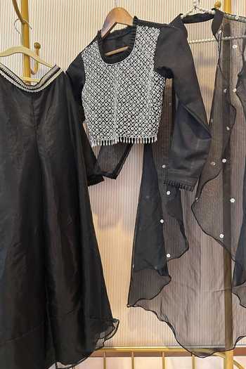 Rage Attire-Sweta Saria Noor Cape Jacket Set 