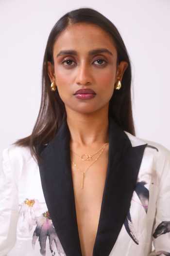 BAANI KHURANA_Black Satin V-neck Floral Print Designer Blazer Dress _Online_at_Aza_Fashions