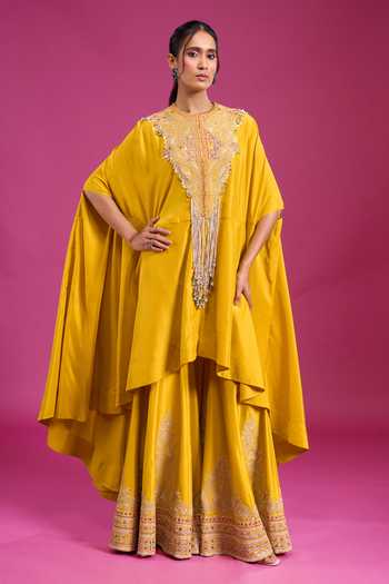 Anamika Khanna Embroidered Cape & Gharara Set 